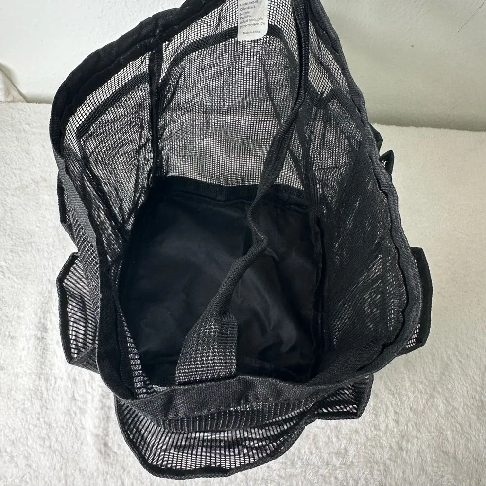 Black Mesh Bathroom Caddy College, Camp, Bath, Dorm Essentials for Students